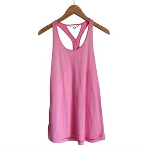 Lorna Jane Vibrant Pink‎ Scoop Neck Racerback Activewear Top Sz L